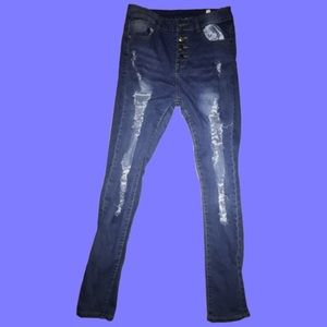 Distressed Skinny Jeans